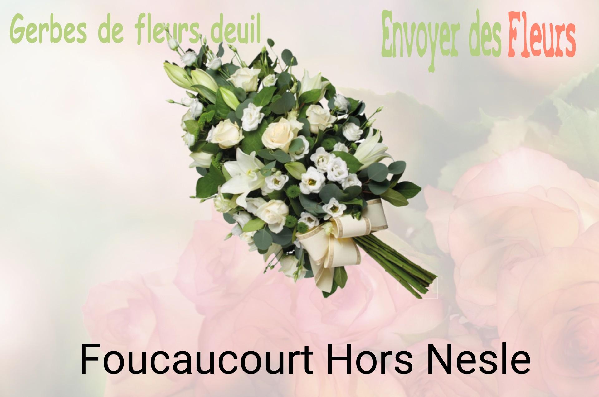 Gerbe de fleurs de deuil livrée à Foucaucourt-Hors-Nesle